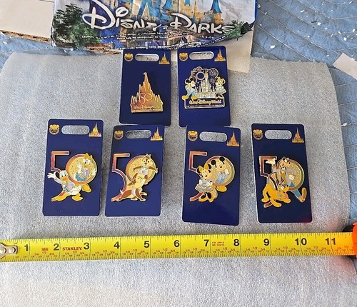 Walt Disney World 50th Anniversary Trading Pin Lot 6 Piece - Picture 17 of 24