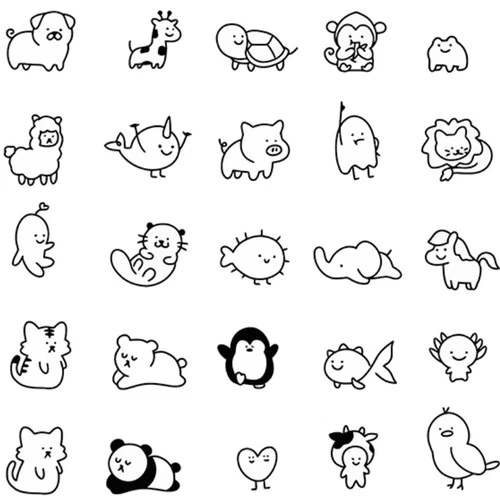 INKARTLINK Tattoo Tech, 2 Sheets Extra-Large, Various small designs 10 - product listing photo