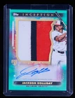 Jackson Holliday 2024 Topps Inception Baseball RC Auto Jumbo Patch Aqua14/50