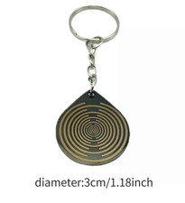 Lakhovsky Porte-clés Antenne MWO, 30mm Radionique Guérison MWO Keychain Noir Doré