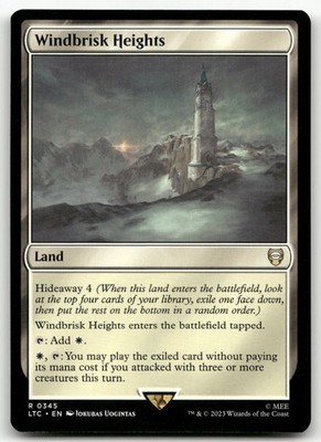Windbrisk Heights #345 (NM) Lord of the Rings LTC Magic MTG