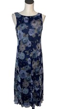 Teddi Women’s Vintage Mesh Layered Sleeveless Midi Dress size 6 Whimsigoth Fairy