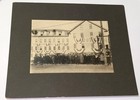 Rare Antique American Shoe Boot Factory Work Patriotic Bunting WWI Cabinet Photo — photo 2