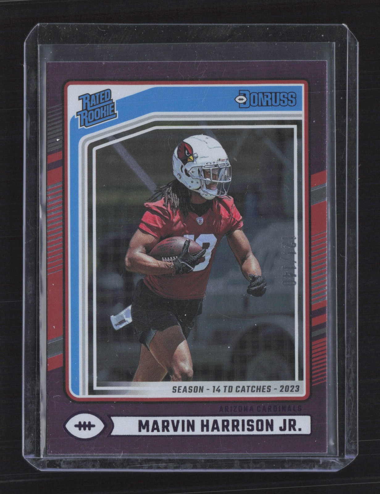 2024 Donruss #393 Marvin Harrison Jr. Season Stat Line #/140