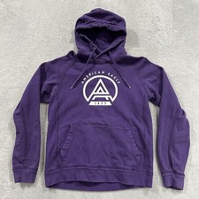 AE American Eagle Hoodie Pullover Sweatshirt Unisex Small Purple Lounge Casual