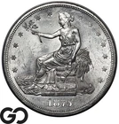 1875-CC Trade Dollar, Blast White Razor Sharp Lustrous Better Date Blazer!