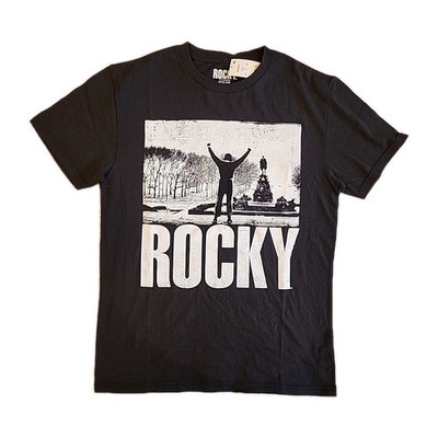 New Rocky Balboa Italian Stallion Philly Mens Medium Black Boxing Movie Tee
