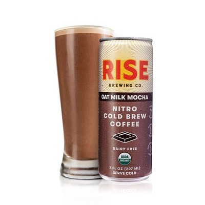 Rise Brewing Co, Coffee Nitro Cold Brew Mocha Latte 7 Fl Oz (Pack of 1)