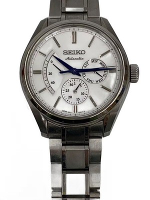 SEIKO Automatic Wristwatch Analog Stainless WHT SLV 6R21 01B0