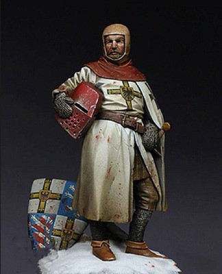 1/24 Resin Model Kit Warrior Teutonic Medieval Knight (no base) Unpainted