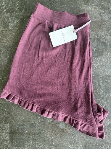 Awhile From Rest To Rise pantaloncino donna L prugna orlo con volant pj lounge comodo accogliente - Foto 1 di 8