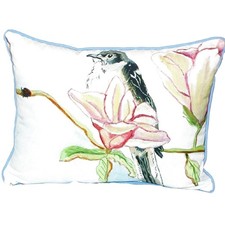 Betsy Drake Betsy's Mockingbird Extra Large 20 X 24 Indoor Outdoor Pillow