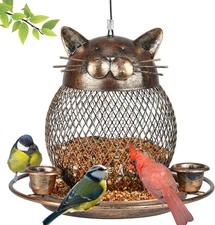 Bird Feeders for Outdoors, Heavy Duty Metal Wild Bird Feeder, Finch Bird Feeder 