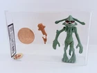 Vintage Star Wars Cartoon Ewoks Dulok Scout With Coin Graded 90% Gold Via Ukg