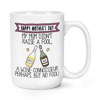 Happy Muttertag Wein Kenner 426Ml Groß Becher Tasse Mum Drunk Rot Weiß Liebhaber