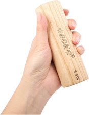 GECKO Maracas Sand Hammer Percussion Shaker Instrument, Wooden Natural Maracas f