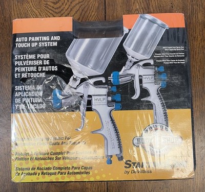 DeVilbiss StartingLine HVLP Gravity Spray Gun Kit - Silver (DVR-802342)