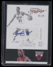 2012-13 Panini Signatures Red #45 Jimmy Butler Auto /49 ROOKIE RC