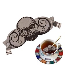Mustache Cup Guard Stainless Steel Mustache Protector For Cup Skull Landmark