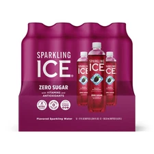 Sparkling Ice® Naturally Flavored Water - Black Raspberry, 17 Fl Oz (Pack of 12)