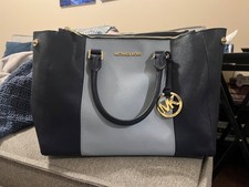 Michael Kors Two-toned Blue Handbag with Strap