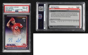 2019 Topps Chrome Rookie Purple Refractor /250 Nick Senzel PSA 10 GEM MT Auto RC