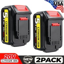 2Pack 20V 20 Volt Max X R 5.5AH Lithium Ion Battery for DCB206-2 DCB205-2