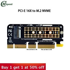 M. 2 to PCI-E3.0X16 Expansion Riser NVME Adapter conversion Card M KEY NGFF SSD