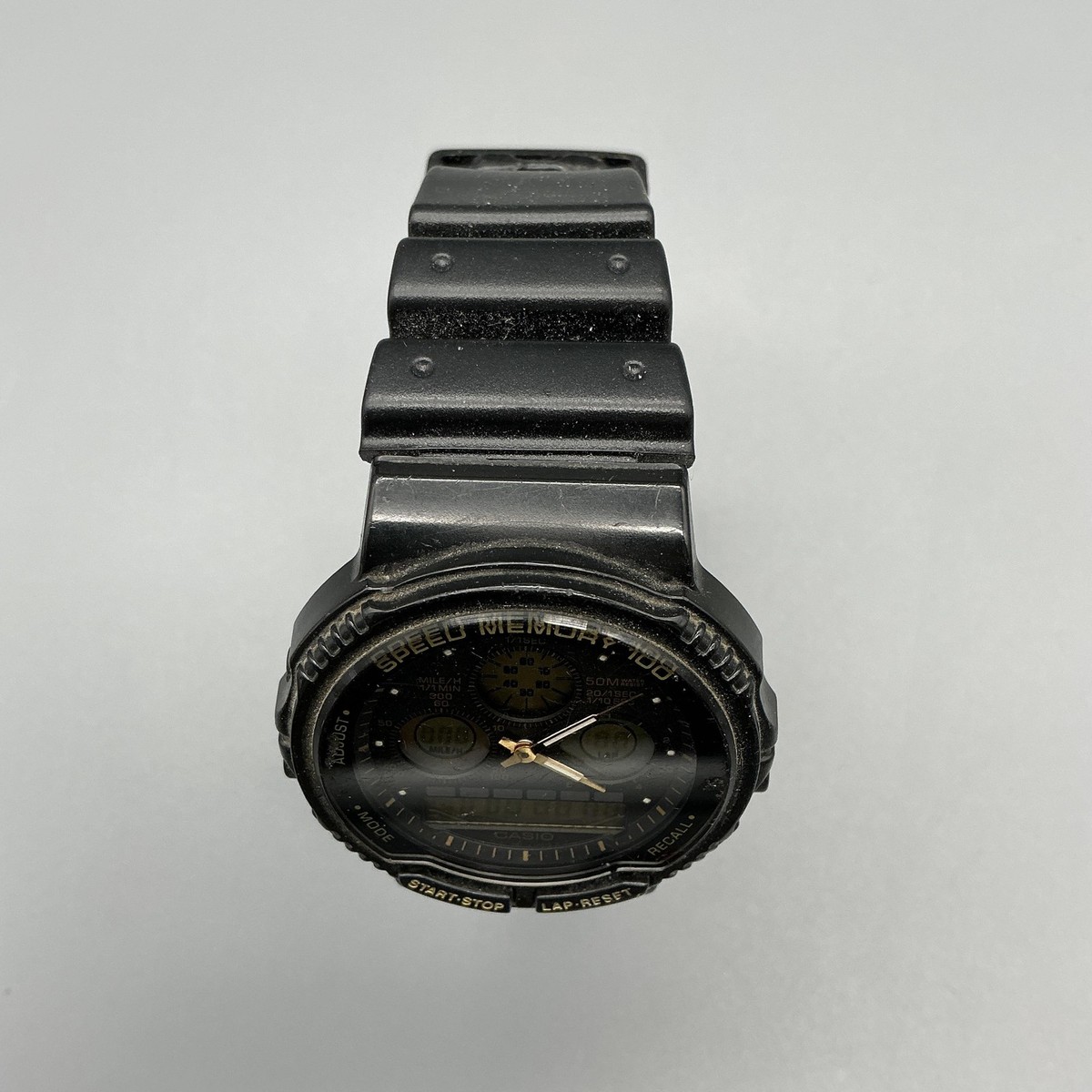 Vintage Casio Aw-20 Module 384 Speed Memory 100 Mens Watch for