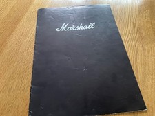 VINTAGE MARSHALL AMPLIFIERS & BASS CABINETS SAKLES BROCHURE
