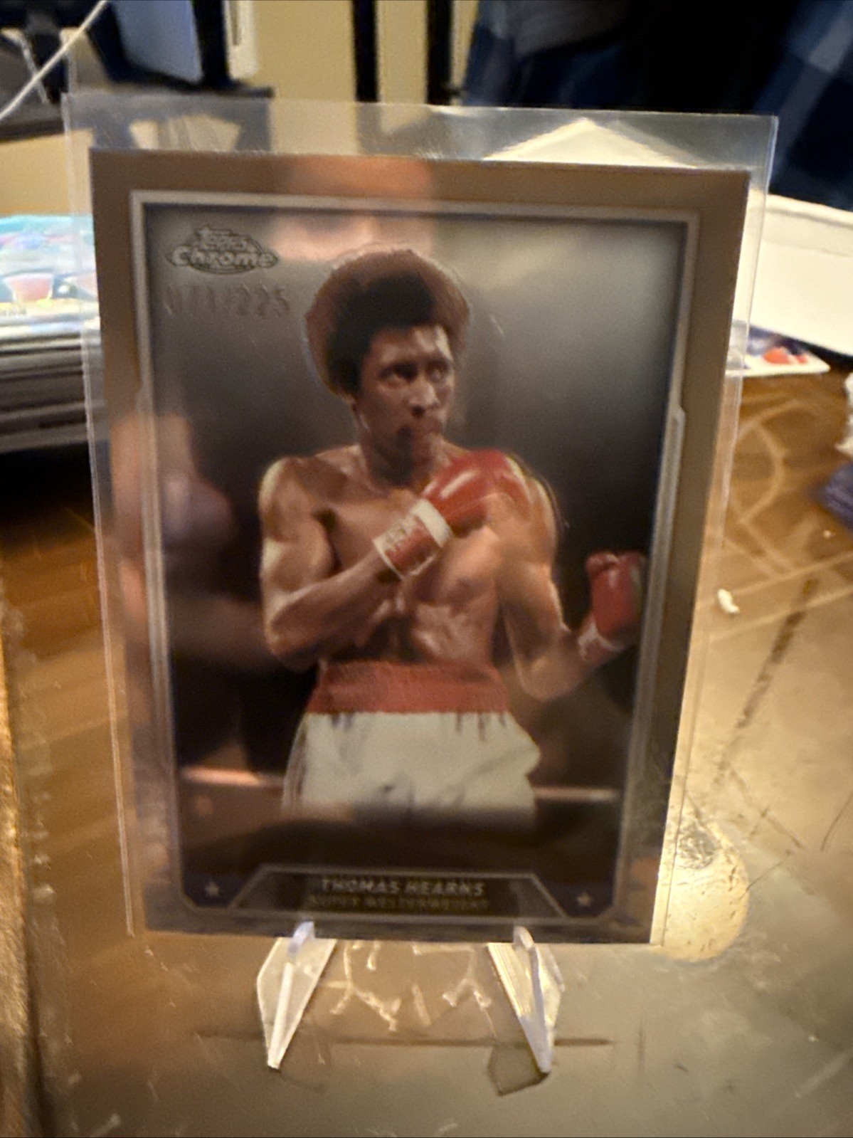 2024 Topps Chrome - Thomas Hearns, Thomas Hearns #24 Bronze Refractor /225