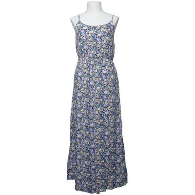 Only Life, Maxikleid, Größe: 38, Blau/Mehrfarbig, Viskose, Blumen, Damen #s4b