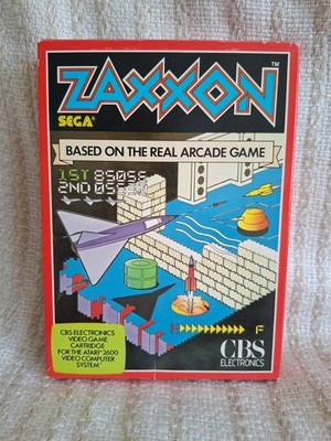 Zaxxon Atari 2600 Boxed Spiel mit Handbuch ungetestet siehe Beschreibung
