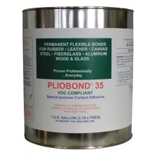 Pliobond Pc-435-Lv Contact Cement, 35 Series, Tan, 1 Gal, Can