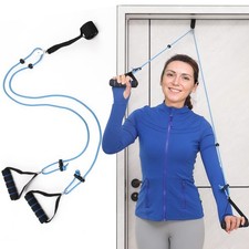 Shoulder Pulley Over The Door Physical Therapy System Blue