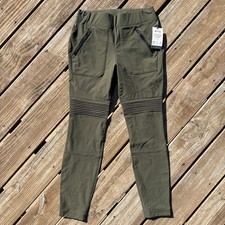 NWT Duluth Trading Co Flexpedition Pull-on Skinny Leg Pants Green Women  s 6 Reg.