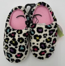 Girls Slippers Size 13/1 WONDER NATION NWT floral colorful fun