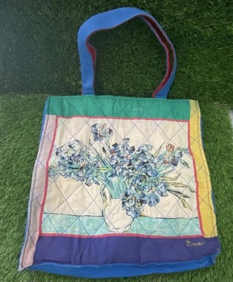 Vintage Vincent Van Gogh Quilted Tote Bag By Grand Masters