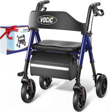 Walkers for Seniors, Z21 Rollator Walker with Seat Supports 350Lb, 8" Big Wheels