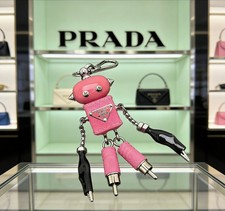 Prada Robot Trick Keychain -pink