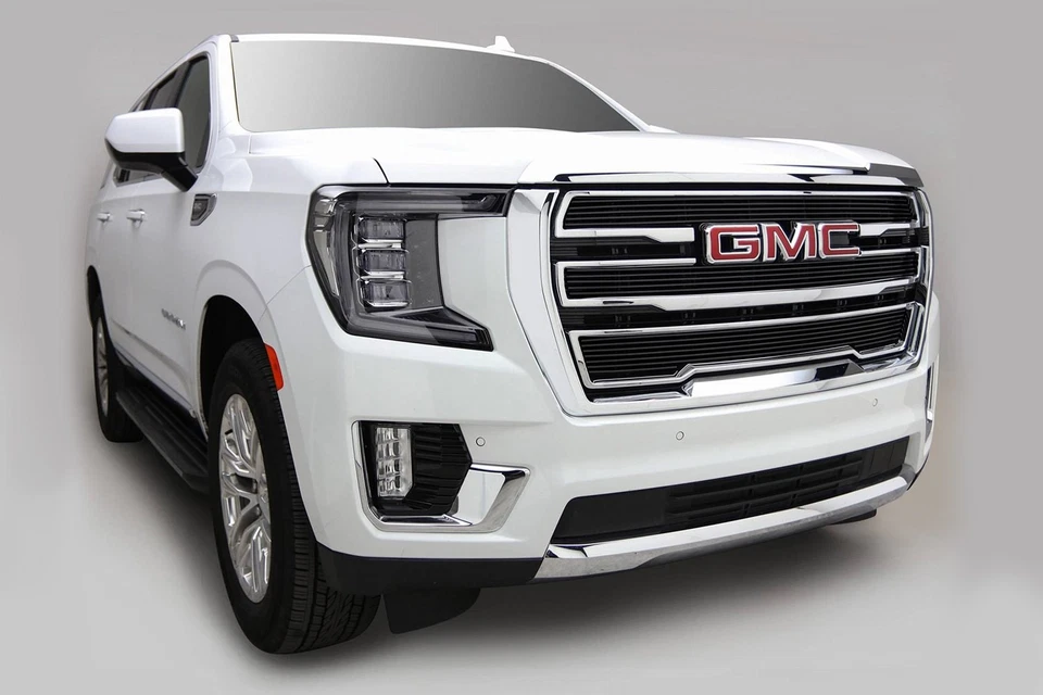 For GMC Yukon XL 2020-2024 T-Rex 3-Pc Black Horizontal Billet Main Grille - Image 3 of 4