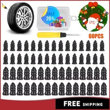 60PCS Car Vacuum Tire Repair Nail Rubber Screw Nails Screwdriver Tool Set w/Box