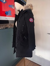 CANADA GOOSE BLACK KENSINGTON DOWN PUFFA PARKA COAT COYOTE  HOOD FUSION FIT XS