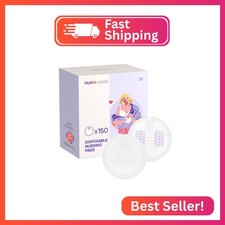 Nuliie Super Absorbent  Featherlight Disposable Nursing Pads 150 Count, Stay Dr