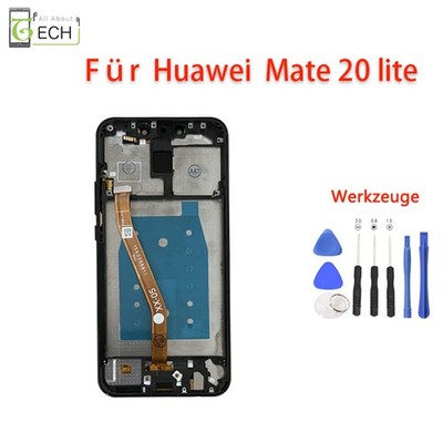 Für Huawei Mate 20 Lite SNE-L21 LCD Display mit Rahmen Frame Touch Screen Fu...