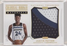 2017 National Treasures Colossal Rookie Materials Prime 17/25 Justin Patton 0e1