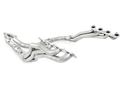 Stainless Works SFTR11HCATY 304 SS Catted Long Tube Headers w/ Y Pipe for Ford