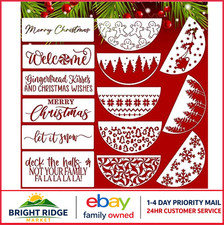 Christmas Stencils for Crafts - 12 Mylar, 14 Designs for Wood and Walls