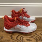 Under Armour 3026595-600 Harper 8 TPU JR Red Orange Baseball Cleats Size 5.0 Y
