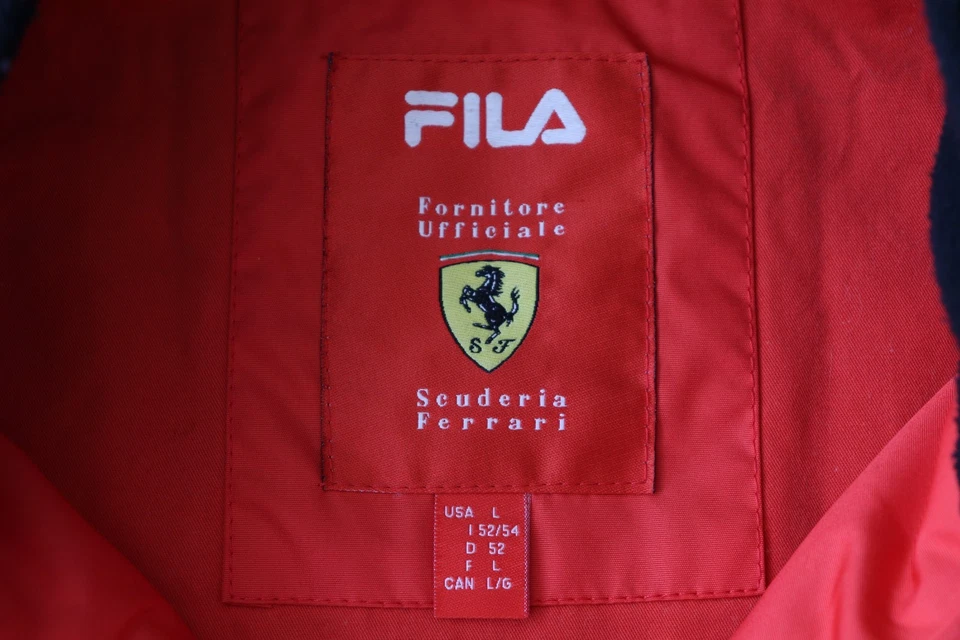 SCUDERIA FERRARI FILA FORMULA 1 RED GILET JACKET VEST SIZE L MENS / COLLECTABLE - Image 3 of 4